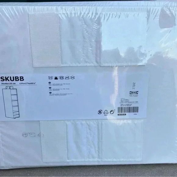 IKEA Skubb Hanging Clothes Closet Storage organizer, white - - Picture 2 of 3